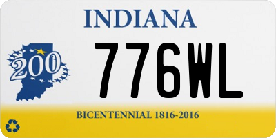 IN license plate 776WL