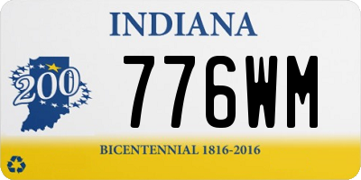 IN license plate 776WM