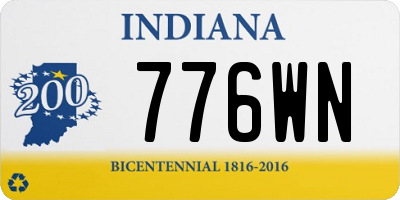IN license plate 776WN
