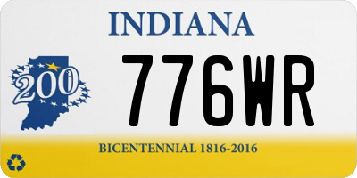 IN license plate 776WR