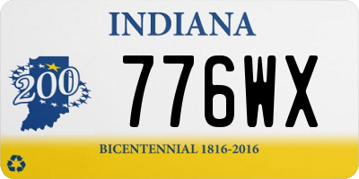 IN license plate 776WX