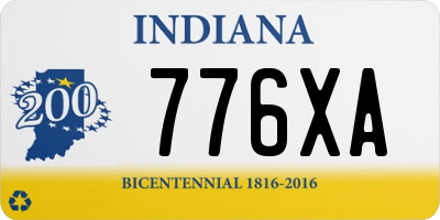 IN license plate 776XA