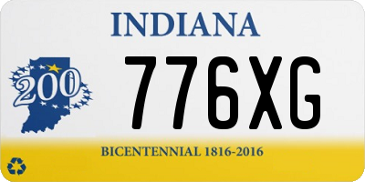 IN license plate 776XG