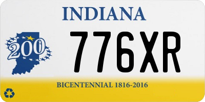 IN license plate 776XR