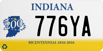 IN license plate 776YA