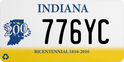 IN license plate 776YC