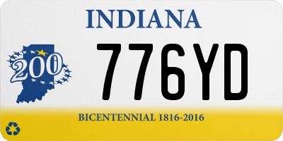 IN license plate 776YD