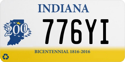 IN license plate 776YI