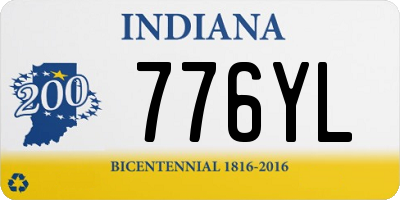 IN license plate 776YL