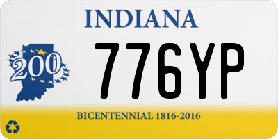 IN license plate 776YP