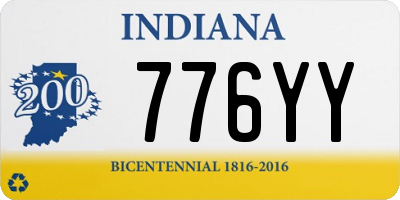 IN license plate 776YY