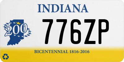 IN license plate 776ZP