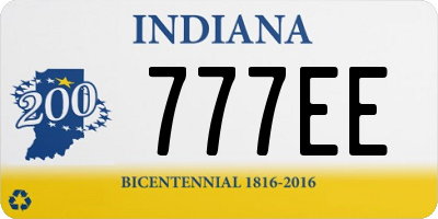 IN license plate 777EE