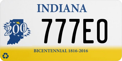 IN license plate 777EO