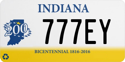 IN license plate 777EY