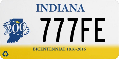 IN license plate 777FE