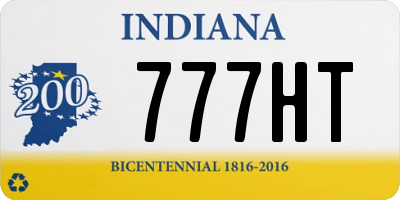 IN license plate 777HT