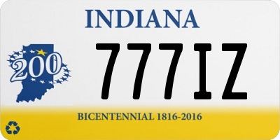 IN license plate 777IZ