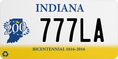 IN license plate 777LA