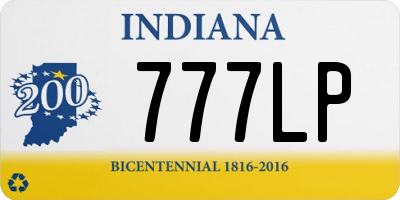 IN license plate 777LP