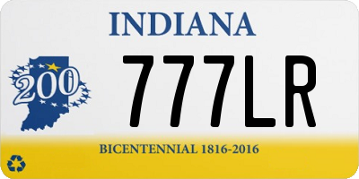 IN license plate 777LR