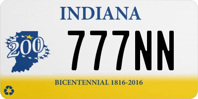 IN license plate 777NN