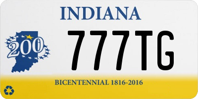 IN license plate 777TG