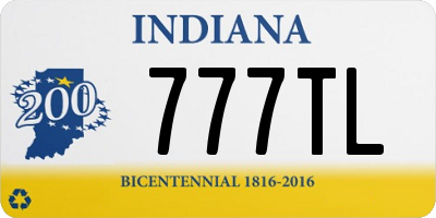 IN license plate 777TL
