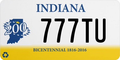 IN license plate 777TU