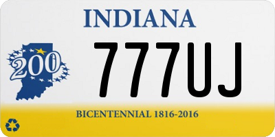 IN license plate 777UJ