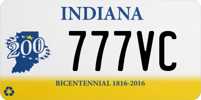 IN license plate 777VC