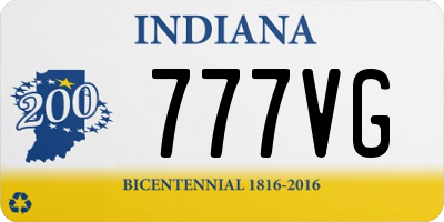 IN license plate 777VG