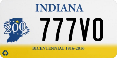 IN license plate 777VO