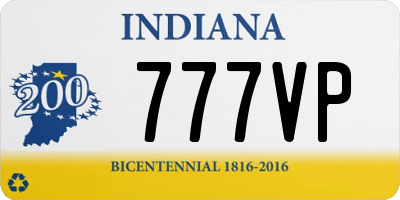 IN license plate 777VP