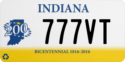 IN license plate 777VT