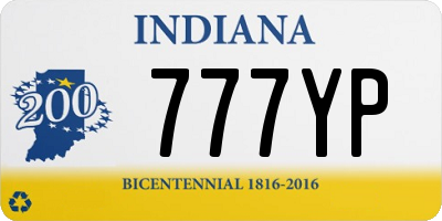 IN license plate 777YP