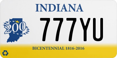 IN license plate 777YU