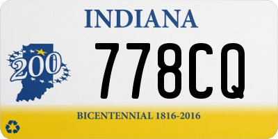 IN license plate 778CQ
