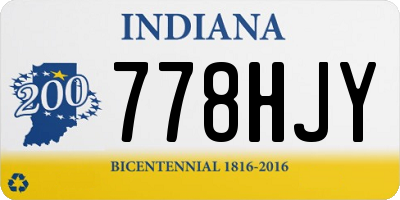 IN license plate 778HJY