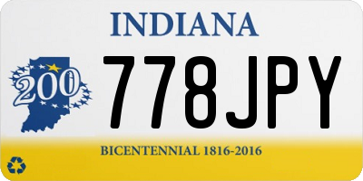 IN license plate 778JPY