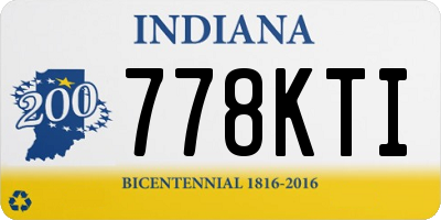 IN license plate 778KTI