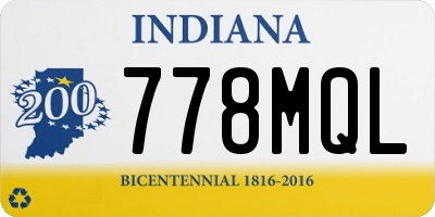 IN license plate 778MQL