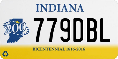 IN license plate 779DBL