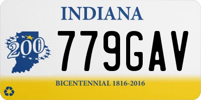 IN license plate 779GAV