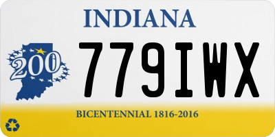 IN license plate 779IWX