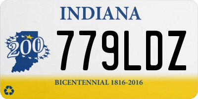 IN license plate 779LDZ