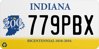 IN license plate 779PBX