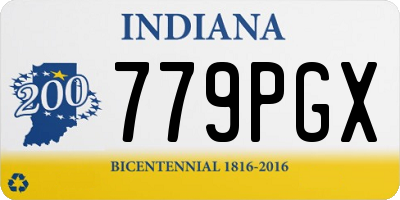 IN license plate 779PGX