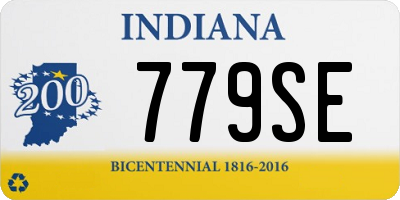 IN license plate 779SE