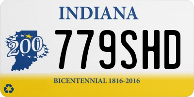 IN license plate 779SHD